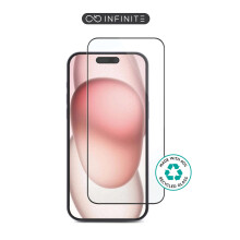 eSTUFF INFINITE iPhone 16 képernyővédő. Teljes lefedettségű edzett üveg. Titan Shield, ES501421