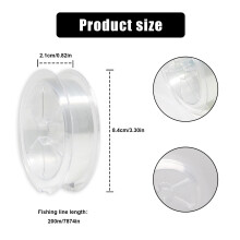 Xelmorant 200 M Nylon Fishing Line, 0.26mm Invisible Strong Wire for Crafts & Hanging Decor(Clear 2.5)