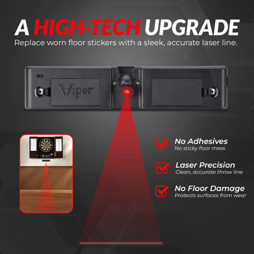 Viper | Laser Throw Line Marker for Dartboard | Battery Powered | Oche Light | Black 2