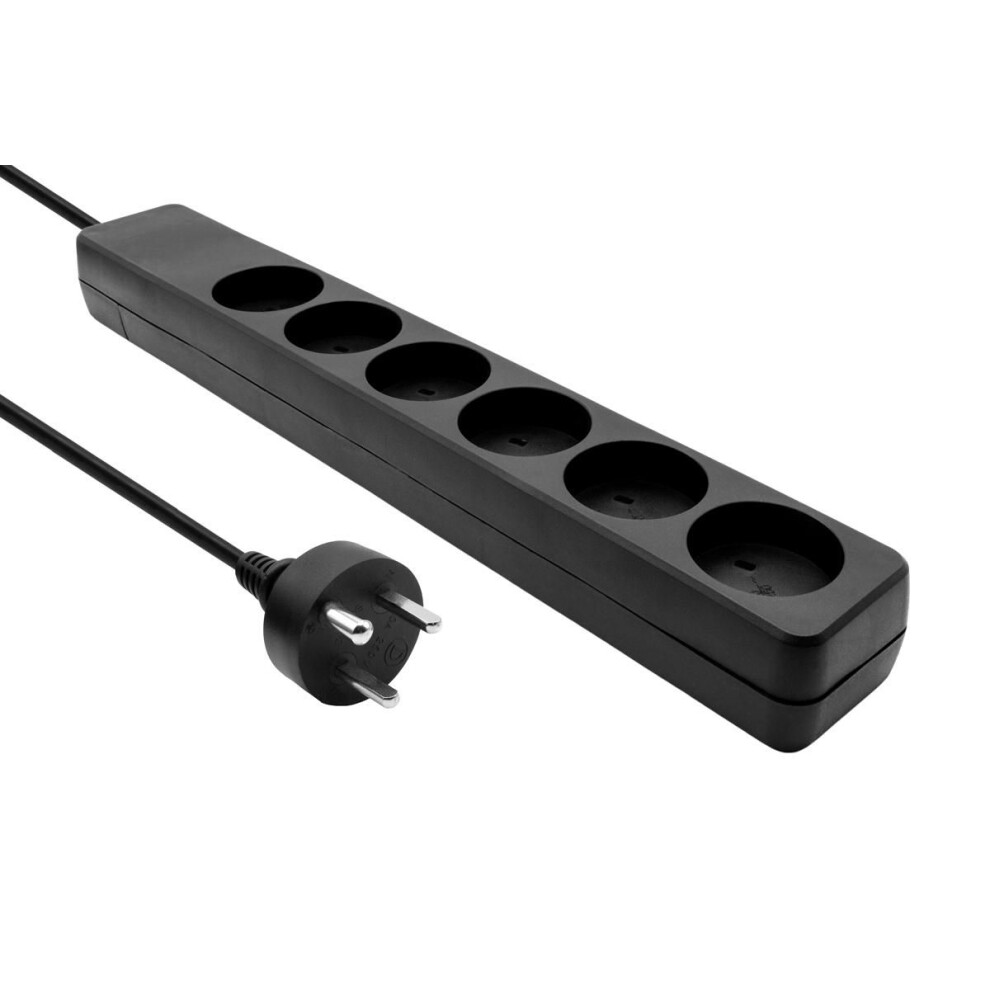 Proxtend Danish Edb Power Strip 6-Way 4M Black 5714590023824