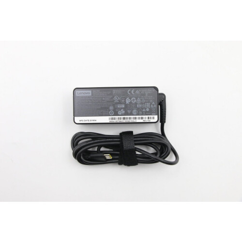 Lenovo Lenovo 65W USB-C AC adapter 100-240V input multiple output voltages compatible with Lenovo laptops compact design. 1