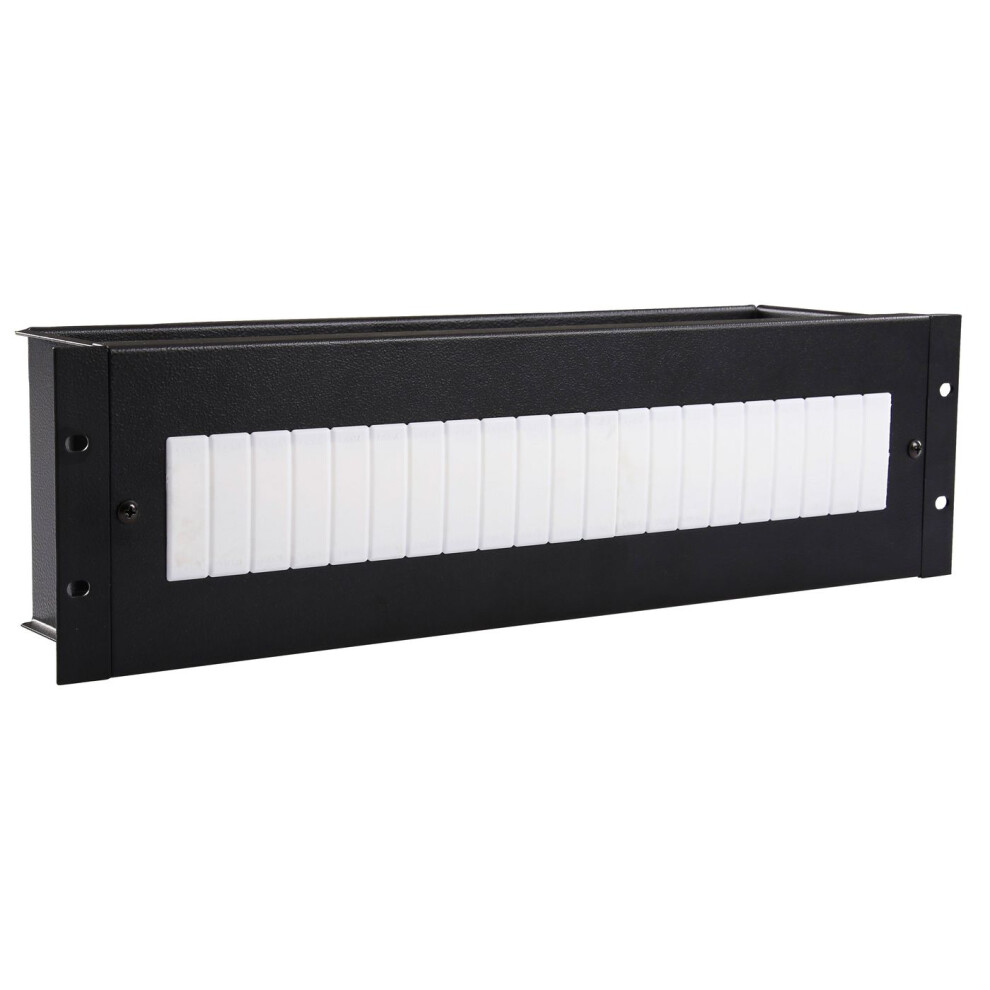 Lanview By Logon 3U 19" Electrical/Din Rail Module - Black 5420016852939