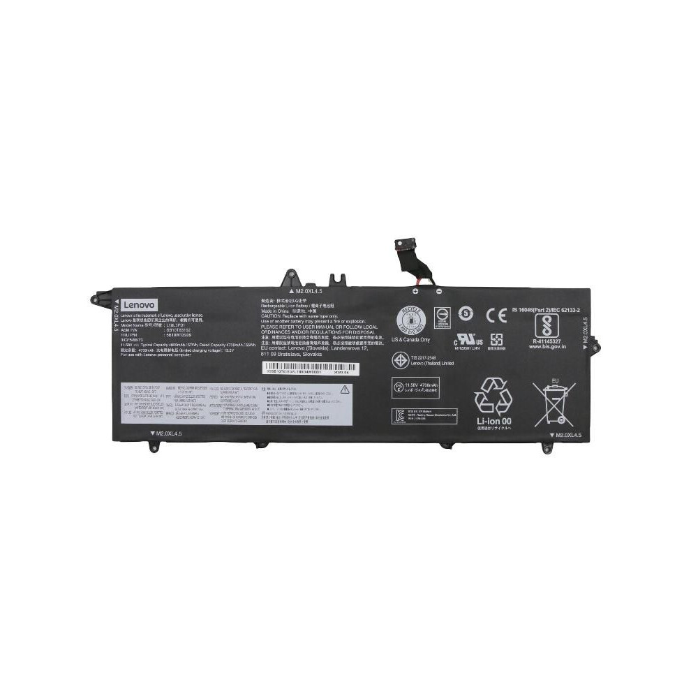 Lenovo 3-Cell Lithium-Ion Battery For Thinkpad 57Wh Capacity 11.58V Voltage Compatible With T14s T490s T495s.
