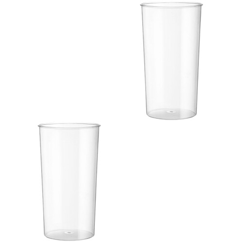 2Stk Transparente Pflanzenbehälter Robuster Kunststoff Blumenständer 1