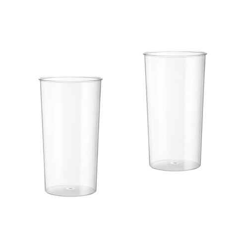 2Stk Transparente Pflanzenbehälter Robuster Kunststoff Blumenständer 2