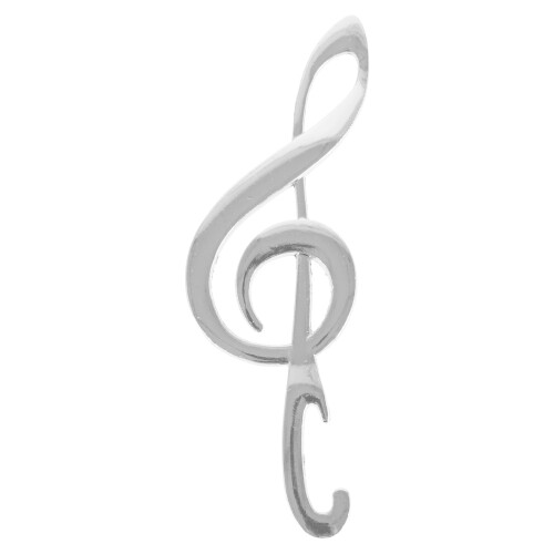 3Pcs Zinc Alloy Silver Music and