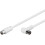 MicroConnect Coax Cable 1.5m White Angled 1