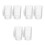 6Pcs Practical Beer Mug Transparent with Handle for Home 4