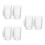 6Pcs Practical Beer Mug Transparent with Handle for Home 5