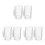 6Pcs Practical Beer Mug Transparent with Handle for Home 7