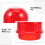 Coque Plastique Avertisseur Rouge Étanche Résistant Usage Maison 6