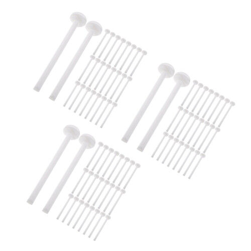 150Pcs Plastic Bird Stand Perches White for Parakeet Cage Accessories 1