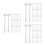 150Pcs Plastic Bird Stand Perches White for Parakeet Cage Accessories 3