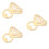 6Pcs Bottle Opener Metal Alloy Beige Comfortable Handle 6