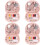 4Ensembles Couture Mini Rose Plastique Pour Rangement Sûr 4