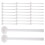 150Pcs Plastic Bird Stand Perches White for Parakeet Cage Accessories 10