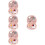 4Ensembles Couture Mini Rose Plastique Pour Rangement Sûr 6
