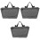 3Pcs Multifunctional Grey Wheelchair Side Bag with Adjustable Straps 2