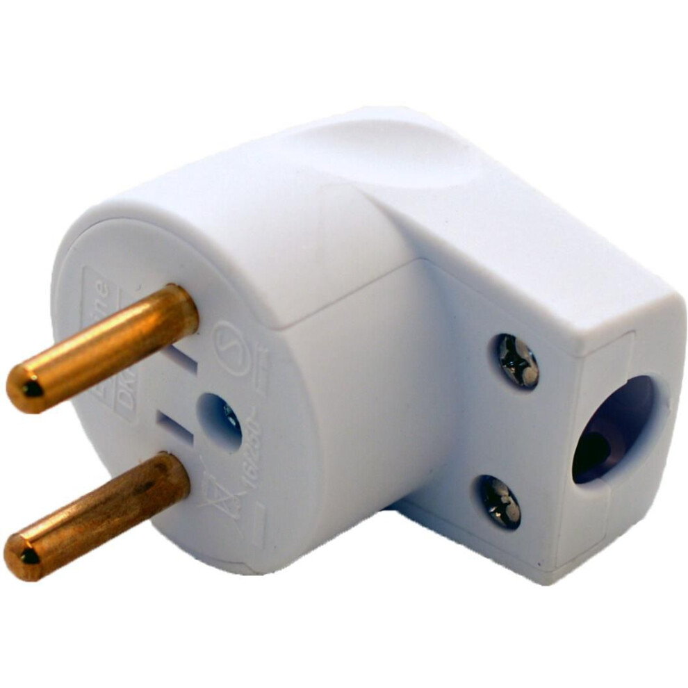 Microconnect Danish Power Plug Angled White 5704174265504