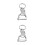 2Pièces Porte- Argenté Forme Pied Ouvre-Bouteille Intégré 4