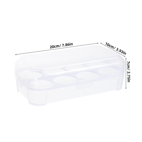 4Pièces Boîte De Rangement Oeufs Blanche Durable Pour Et Camping 1