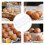 4Pièces Boîte De Rangement Oeufs Blanche Durable Pour Et Camping 3