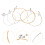 20Pièces Cordes Lyre Dorées Kit Accessoires Solides Pour Instrument 1