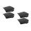 4Pcs Waterproof Plastic Security Camera Rain Guard with Sunshade 2