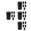 24Pcs Durable Rubber Alto Saxophone End Caps Easy Install Plugs 5