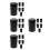 24Pcs Durable Rubber Alto Saxophone End Caps Easy Install Plugs 6