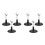 6Pièces Base Présentoir Noir PVC - Support Figurines Action Et Poupées 2