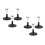 6Pièces Base Présentoir Noir PVC - Support Figurines Action Et Poupées 4