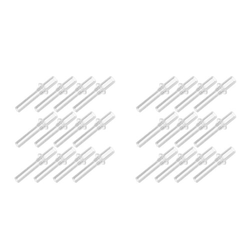 24Pièces Embouts Pailles Silicone Transparent Réutilisables Pour Bébés 2