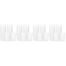 48Pcs Sturdy White Bathroom Toothbrush Cups Multi-Purpose Drink Mugs