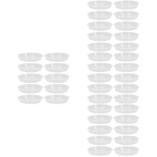 40Pièces Plateaux Drainage Plantes Transparente Plastique Longue Durée