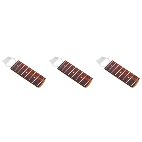 3Pcs Creative Brown Guitar Shape Opener Magnetic Portable Use 2
