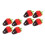 8Pcs Multi PVC Artificial Strawberry Charms for DIY Crafts and Display 3