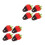8Pcs Multi PVC Artificial Strawberry Charms for DIY Crafts and Display 6