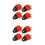 8Pcs Multi PVC Artificial Strawberry Charms for DIY Crafts and Display 7