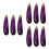9Pcs Multi-Color Simulation Foam Eggplants Fake Vegetable Photo Props 2