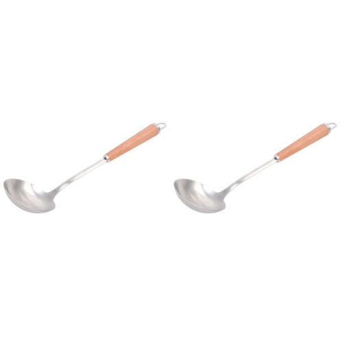 2Pièces Cuillères Longues En Acier Inoxydable Résistantes 1