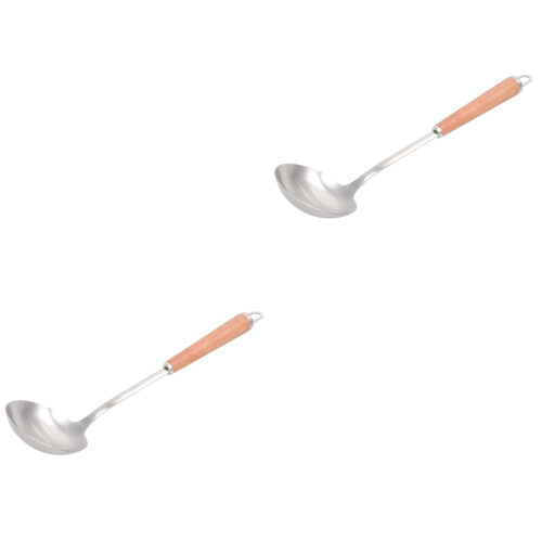 2Pièces Cuillères Longues En Acier Inoxydable Résistantes 2