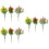 9Pièces Décor Branches Fruits Assorties Maison Restaurant 6