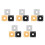 15Pcs Curved Plastic Jack Plates for Guitar Accessories Multicolor 2