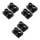 12Pcs Car Ac Vent Extension Adapter Black Plastic for Quiet Airflow 2