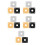 15Pcs Curved Plastic Jack Plates for Guitar Accessories Multicolor 6