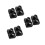 12Pcs Car Ac Vent Extension Adapter Black Plastic for Quiet Airflow 4