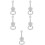 5Pièces Décapsuleurs Métal Design Argentés Accessoire Portable 6