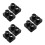 12Pcs Car Ac Vent Extension Adapter Black Plastic for Quiet Airflow 6