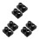 12Pcs Car Ac Vent Extension Adapter Black Plastic for Quiet Airflow 7